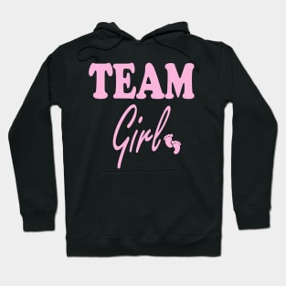 Cute Team Girl Gender Reveal Baby Shower Hoodie